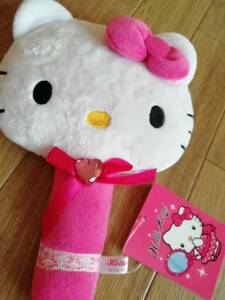 即決!!☆ハローキティ モコモコハンドミラー☆手鏡 モコモコ☆サンリオHELLOKITTY