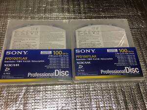 ☆SONY PFD100TLAX DISC XDCAM ディスク　２枚セット