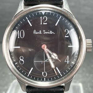 美品 Paul Smith ポールスミス 1045-S076790 腕時計 アナログ クオーツ 3針 ブラック文字盤 ラウンド 新品電池交換済み 動作確認済み