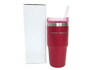 箱付き 未使用 STARBUCKS スターバックス スタンレー 3WAYステンレスタンブラー SAKURA2024 STANLEY グリッター ビビッドピンク 473ml 