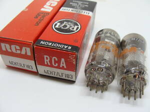 真空管 4EH7 RCA 2本セット 箱入り 試験済み 3ヶ月保証 #017