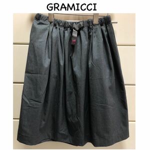 【送料込み】　美品　GRAMICCI フレア　スカート　F グレー　グラミチ　フレアスカート　アウトドア　キャンプ