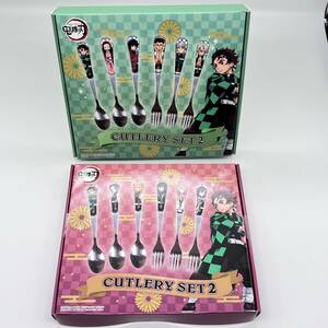 鬼滅の刃 CUTLERY SET2 カトラリーセット スプー ンフォーク 竈門炭治郎 竈門禰豆子 冨岡義勇 胡蝶し のぶ煉獄杏寿郎 グッズ⑥