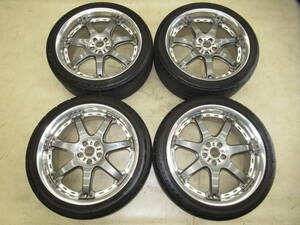 軽量！鍛造！RAYS VOLKRACING(ボルクレーシング)GT-7 8J-18 off+45 pcd100/5H 225/40R18 タイヤ付き4本 86,BRZ,レガシィ,インプレッサ他！