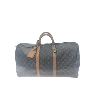 ▼▼ LOUIS VUITTON ルイヴィトン ユニセックス ボストンバッグ モノグラム キーポル55 M41424 ブラウン やや傷や汚れあり