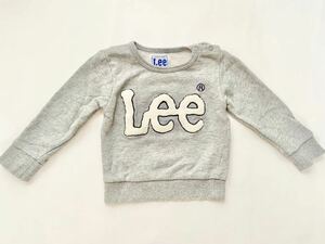 Lee babyサガラロゴトレーナー ベビー裏毛トレーナー80cm 1.2歳ブランドロゴスウェットLeeリー×StompStamp 子供ブランド服 親子コーデ