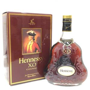 1円〜 未開栓 Hennessy ヘネシー XO 金キャップ クリアボトル ブランデー 700ml 40% 箱付き