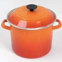 【美品】LE CREUSET　ストックポット　オレンジ　20cm