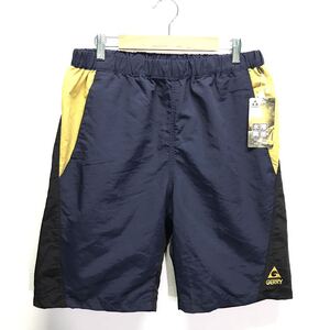 新品 タグ付き◎【GERRY】ジェリー ショートパンツ ハーフ ナイロン アウトドア キャンプ 水陸両用 水着 プール 海 ネイビー L /Y14842ii