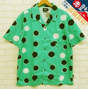 8T2384【クリックポスト対応】STUSSY Illustrated Dot Shirt ステューシー 半袖ドットシャツ