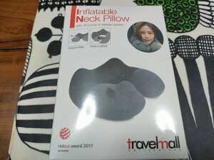 [新品] インフレータブルポンプネックピロー 首枕 定価 3600円ほど トラベルグッズ トラベルピロー 旅行用品 海外旅行 検　無印良品