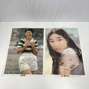 明星 昭和49年7月号付録ポスター 山口百恵 アグネスチャン 郷ひろみ ジャニーズJr. 当時物 サイズ約74.5×52cm