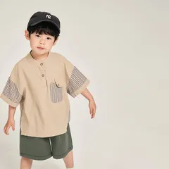 韓国子供服 子供服 半袖シャツ キッズ 男の子 ゆったり おしゃれ ボーイズ カジュアル 通園 通学 カジュアル 普段着 夏服 \\HZQ1615