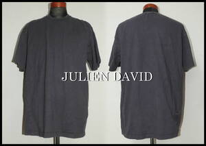 JULIEN DAVID Tシャツ ジュリアン デイヴィット メンズ S M L ネイビー 半袖 無地 紺色