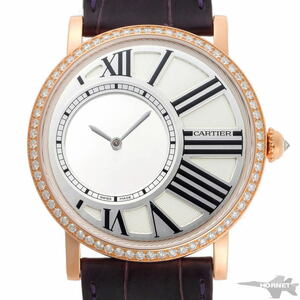 Cartier カルティエ ロトンド ドゥ カルティエ ミステリアス アワー ウォッチ 手巻 ダイヤ HPI00635 750PG メンズ 時計 2020061