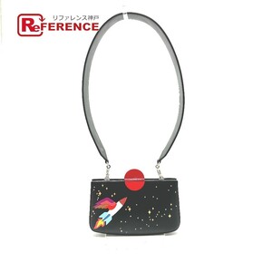 HERMES エルメス サックアマリース ロケット/スペース/宇宙 サックアマリース カバン ショルダーバッグ Y刻 ブラック レディース【中古】