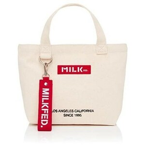 [ミルクフェド] バーアンドアンダー ランチトートバック 新品 BAR AND UNDER LOGO 未使用品 MILKFED 10320105 A