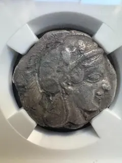 アテネアッテカ 銀貨 Ch VF 5/5 1/5 NGC テトラドラクマ銀貨