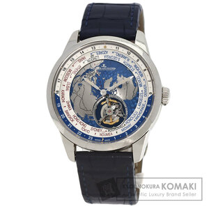 JAEGER-LECOULTRE ジャガー・ルクルト Q8126420 トゥールヴィヨン 腕時計 プラチナ アリゲーター メンズ 中古