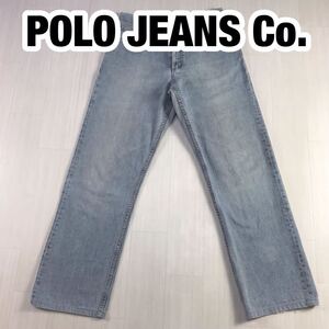 POLO JEANS Co. RALPH LAUREN ポロジーンズ デニムパンツ W33L34 アイスブルー