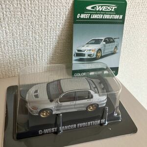 アオシマ オプション 1/64 三菱 ランサーエボリーション9 C-WEST シルバー AOSHIMA option MITSUBISHI LANCER EVOLUTION Ⅸ ランエボ