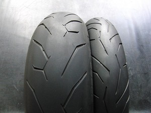 中古前後セット!ピレリ◎ロッソⅡ. 120/70ZR17. 180/55ZR17. DX633:21023