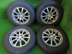 ブリヂストン DM-V2 215/70R16 社外 汎用 16×6.5J 溝有タイヤ付4本 RAV4等 中古 売切!!