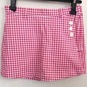 新品◆ニッセン◆ギンガムチェックの巻きスカート風ショートパンツ サイズ120