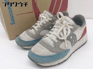 ◇ ◎ Saucony サッカニー スニーカー シューズ サイズUK 4 ホワイト グレー レディース