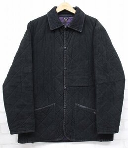 2J3033■ラベンハム モールスキンストライプキルティングジャケット イングランド製 LAVENHAM