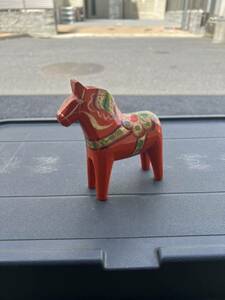 ダーラナホース ダーラヘスト Dalecarlian horse Dala horse Nils olsson オブジェ 置物 当時物 インテリア 馬 スウェーデン アンティーク