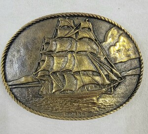 REGISTERED COLLECTION CLIPPER SHIP バックル 真鍮 D-10525 