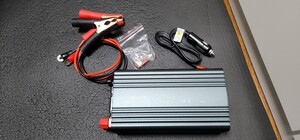 BESTEK MRZ5010BU_GY カーインバーター 正弦波 500W 車載充電器 保護機能 AC DC 2口 DC12VAC100Vに