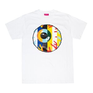 セール 送料無料 新品 MISHKA ミシカ USグラフィック Tシャツ キープウォッチ 目玉プリント ポップ キュート ストリート 白 M