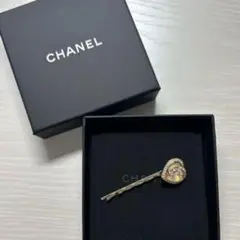 美品☆正規品　希少　CHANEL シャネル　ヘアピン　ヘアアクセサリー　ハート