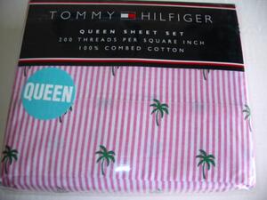 TOMMY HILFIGER トミー シーツ4点セット ★新品