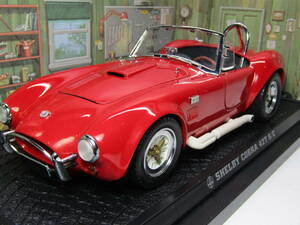 SHELBY COBRA 1/18 シェルビー コブラ 427 S/C CARROLL SHELBY V8 アメリカンマッスル RED Kyosho 京商 RED ガレージ初期台座付き