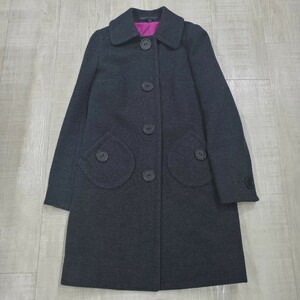 MARC BY MARC JACOBS マーク バイ マーク ジェイコブス メルトン コート 襟つきコート coat チャコール グレー 系 サイズ 4