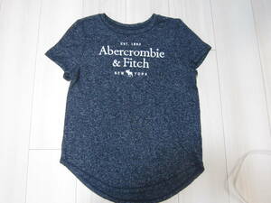 abercrombie kids　女子 紺色の丸首シャツ　１１/１２　１５０CM　美品