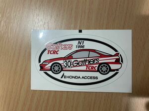 ホンダ 純正 ステッカー シール デカール インテグラ タイプr type r DC2 N1耐久 スーパー耐久 ギャザズ Gathers 当時物 JTCC 希少 レア