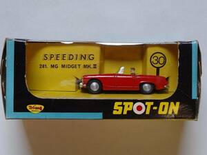 英SPOT-ON No.281 1/42 SPEEDING MG MIDGET MK-Ⅱ スポット・オン オリジナルBOX付き