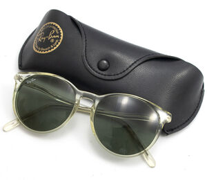 Ray-Ban レイバン サングラス W1942 クリア B&L ボシュロム Sunglasses ヴィンテージ ファッション小物 透明 ジョニーデップ レア 正規品