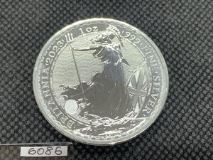 31.1グラム 2023年 (新品) イギリス「ブリタニア」純銀 1オンス 銀貨 (エリザベス2世)