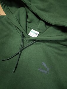 新品＞Pumaモスグリーンパーカー・フーディー■Puma■スレンダー感＆色合いがかっこ良いです。USサイズのS