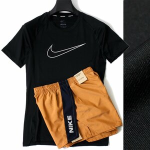 新品 NIKE ナイキ ランニング 上下セット セットアップ 半袖 Tシャツ ハーフパンツ L メンズ スポーツウェア トレーニング ◆CL2474CG2381A