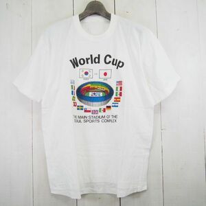 2002年 サッカーワールドカップ 2002 FIFA Korea/Japan World Cup 半袖Tシャツ/ホワイト