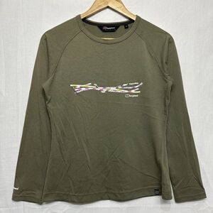 berghaus バーグハウス ロング スリーブ 長袖 T シャツ 12(L) レディース アウトドア 登山 カーキ b20540