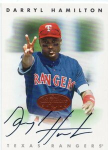 MLB 1996 LEAF SIGNATURE 　DARRYL HAMILTON ダリル・ハミルトン 直筆サイン　 新品ミント状態品 