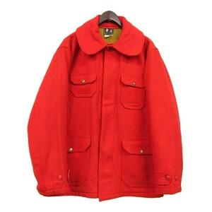 50s サイズ 42 Woolrich ウール ハンティング ジャケット 赤 レッド ウールリッチ 古着 ビンテージ 4JA1202