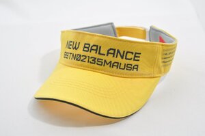 coco 中古 ニューバランスゴルフ New Balance golf サンバイザー フリー イエロー 黄色 レターパックプラス発送可 80992